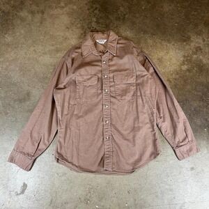 Brown vintage 90s five brother button up flannel shirt Men's Size L